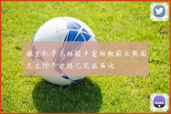 掘金队寻求经验丰富助教前灰熊国王主帅乔尔格已完成面试